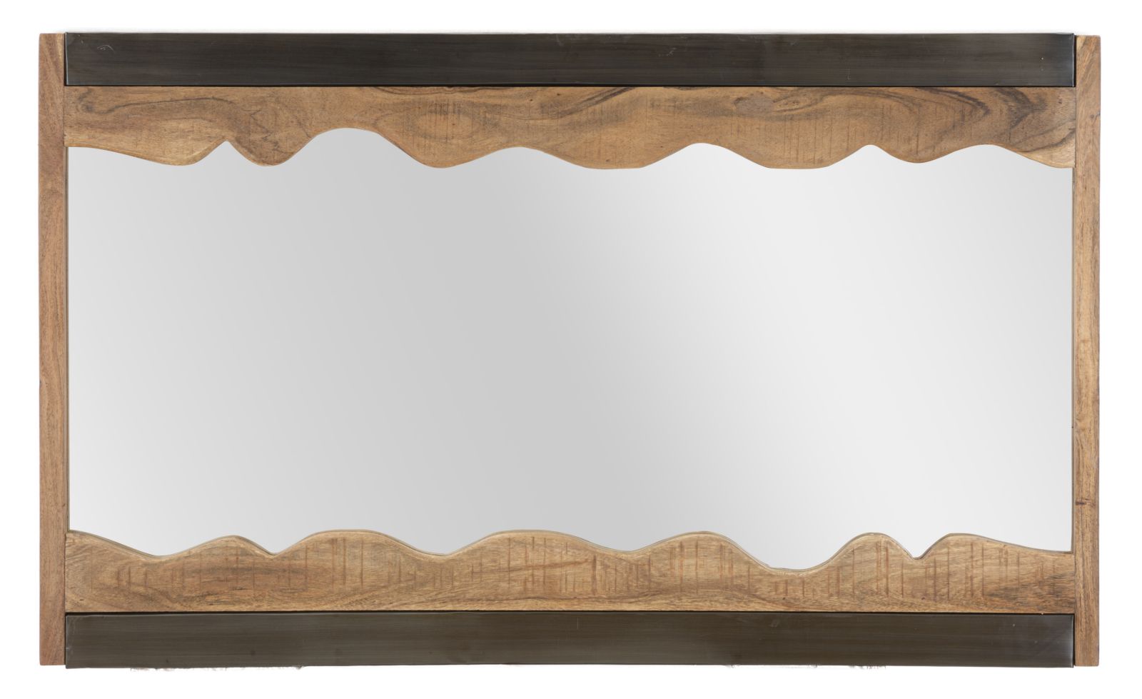 Zidno ogledalo YELLOWSTONE cm 120x4x72 (nilotsko drvo bagrema)