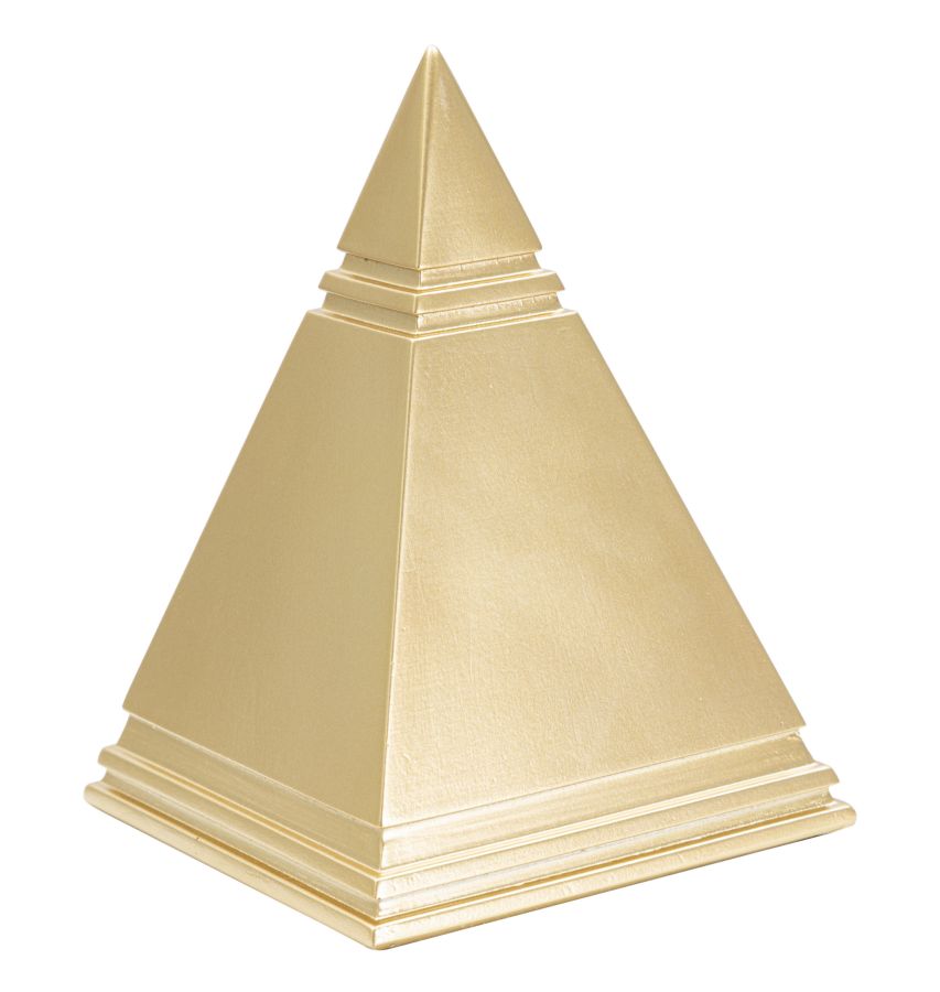 Piramida zlatna cm 11,5x11,5x15,5