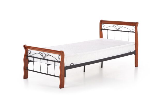 VERONICA krevet 90 cm boja: ant. trešnja/crna