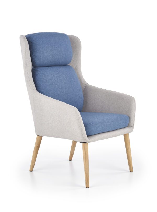 PURIO stolica , boja: svijetlo siva / plava