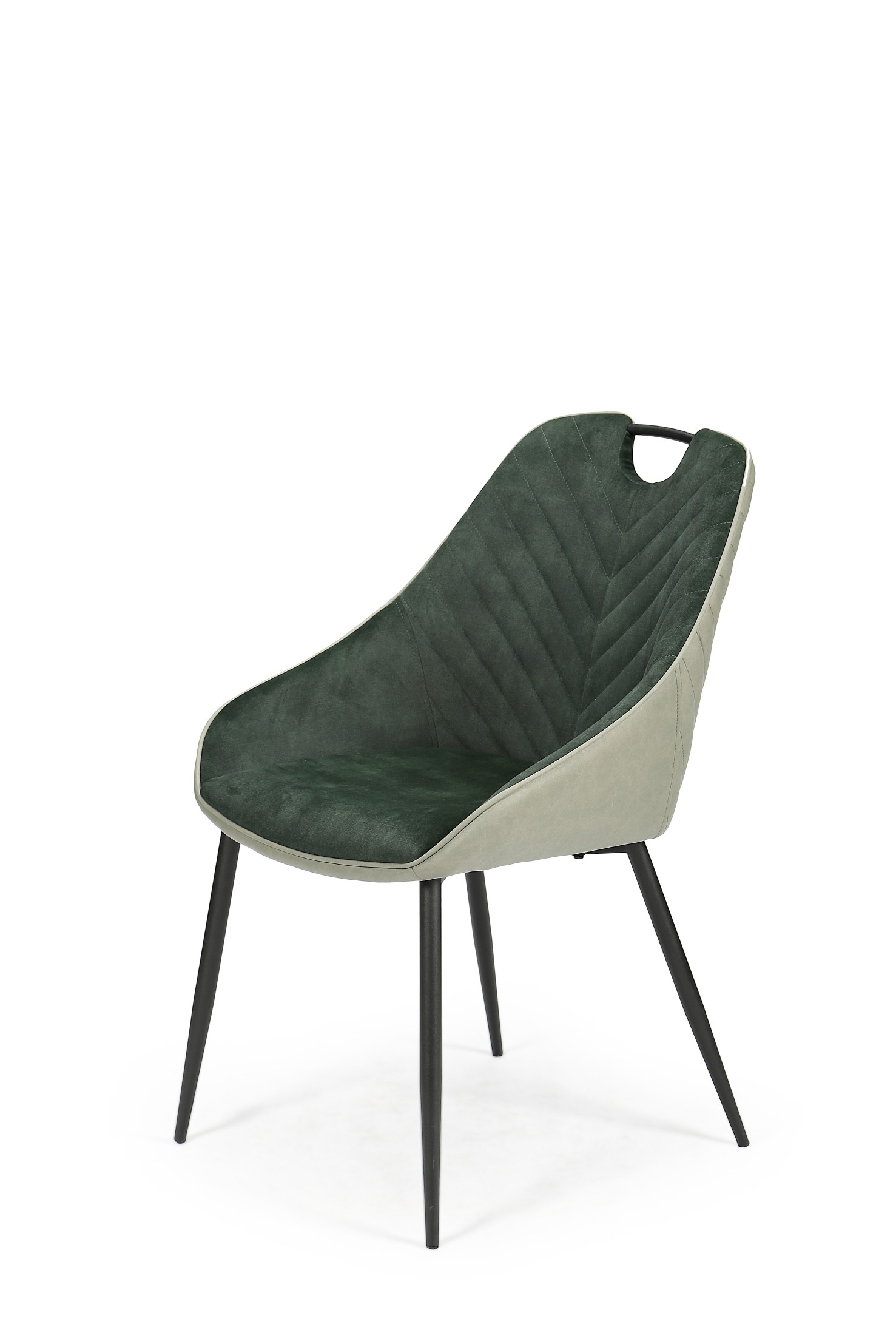 K412 stolica, boja: tamno zelena / svijetlo zelena