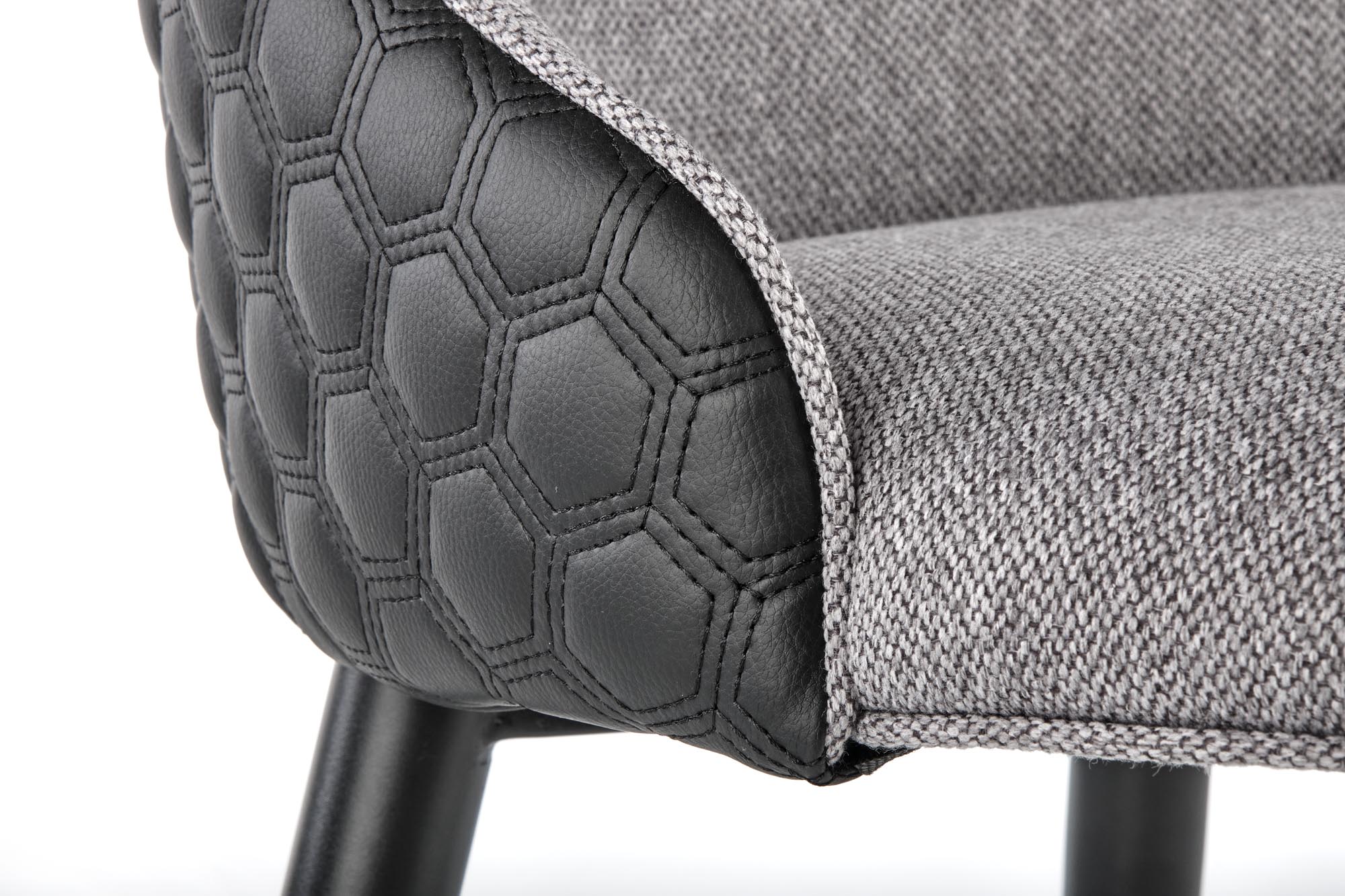 K434 stolica, boja: svijetlo siva / crna