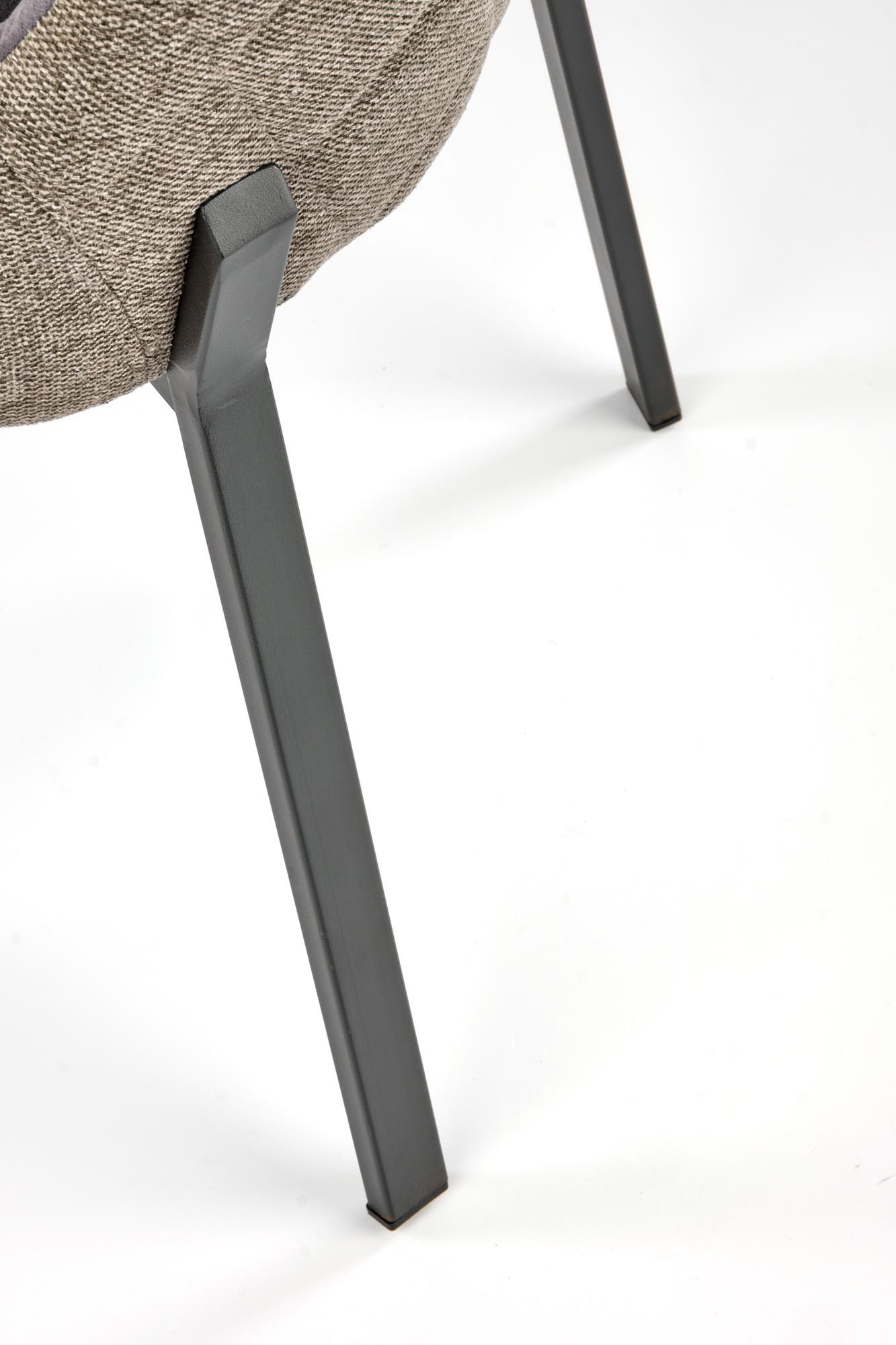 K439 stolica, boja: tamno siva / bež
