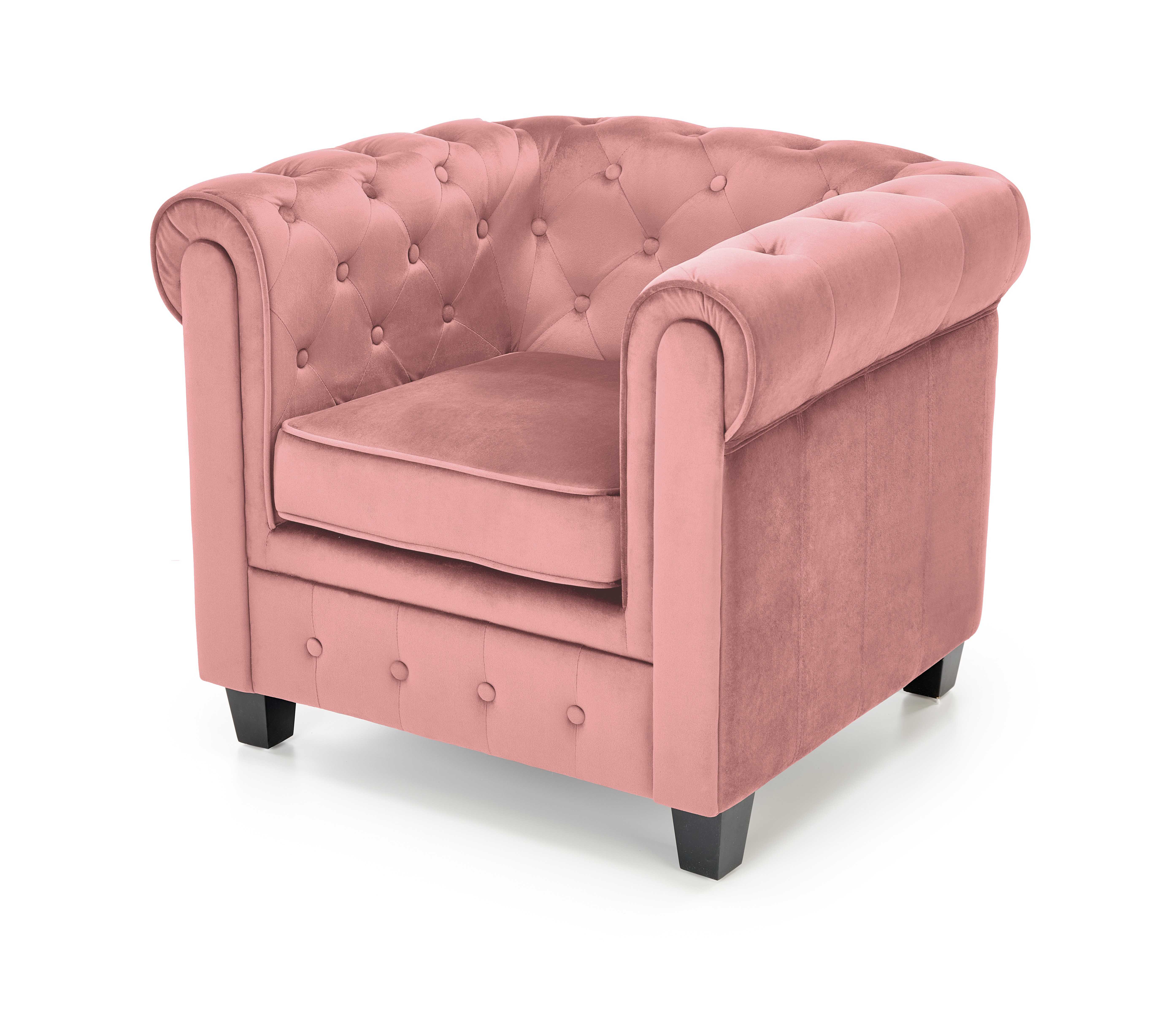 ERIKSEN fotelja roza / crna