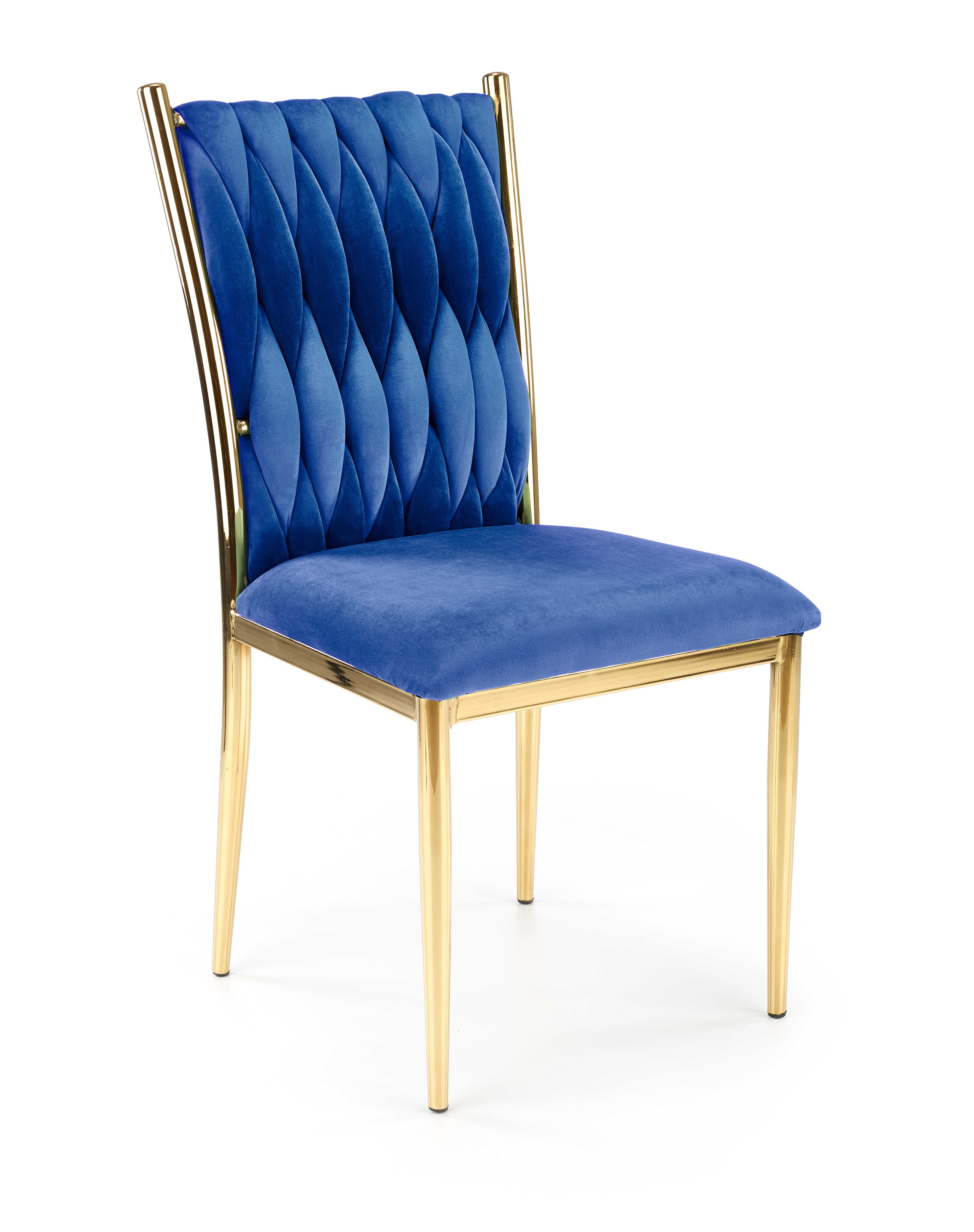 K436 stolica, boja: tamno plava / zlatna