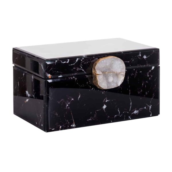 Kutija za nakit Maeve crna mramor -JB-0001