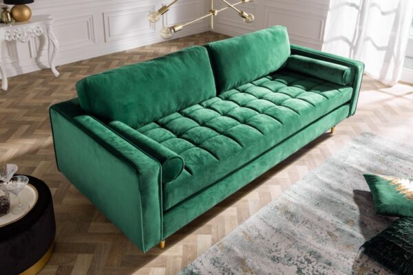 Sofa Cozy Velvet 220cm smaragdno zeleni baršun