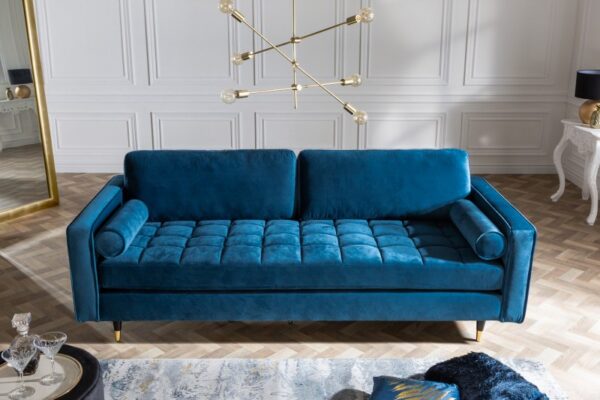 Sofa Cozy Velvet 220cm aquablue velvet