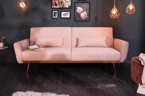 Kauč na razvlačenje Bellezza 210cm roza