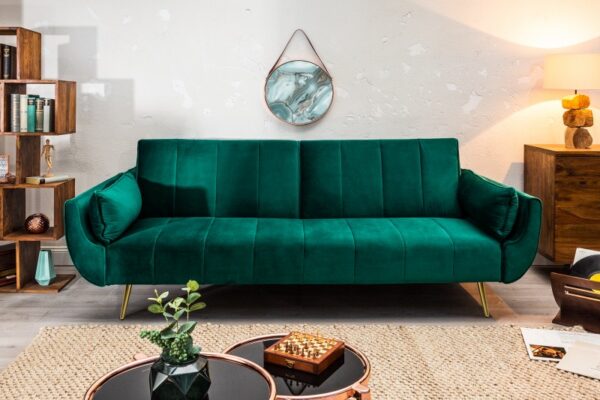 Kauč na razvlačenje Divani II 215cm zeleni baršun