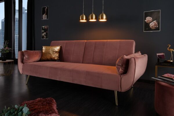 Kauč na razvlačenje Divani II 215cm ružičasta