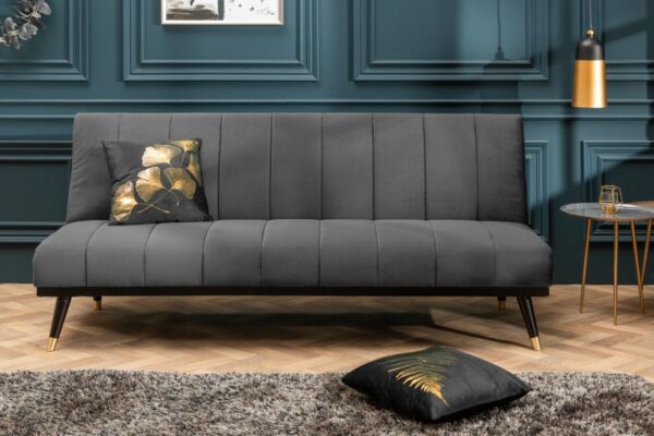 Kauč na razvlačenje Petit Beaute 180cm baršun siva