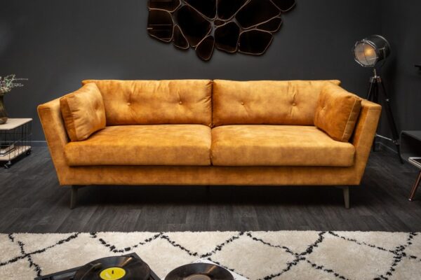 Sofa Marvelous 220cm žuti baršun