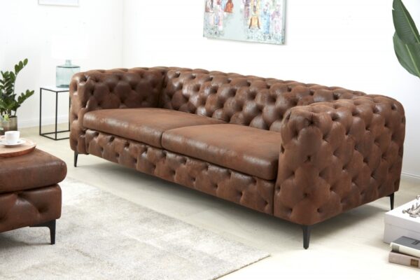 Sofa Modern Barock 240cm starinsko smeđa
