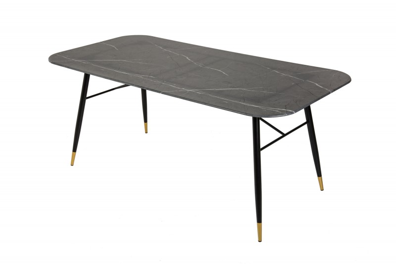 Blagovaonski stol Paris 180cm crni mramor