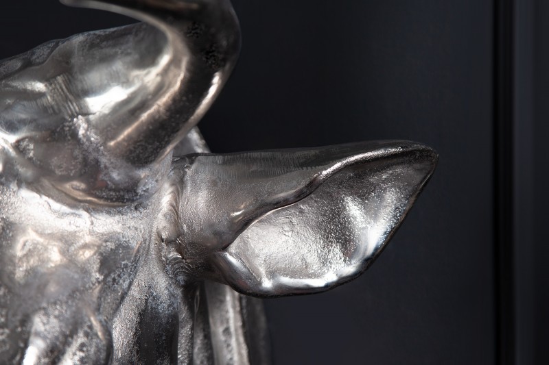 Ukras lubanja 65 cm srebrna