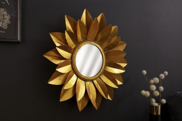 Zidno ogledalo Suncokret 60cm zlato