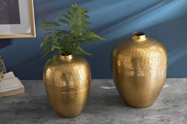 Set 2 vaze Oriental 31cm zlatna