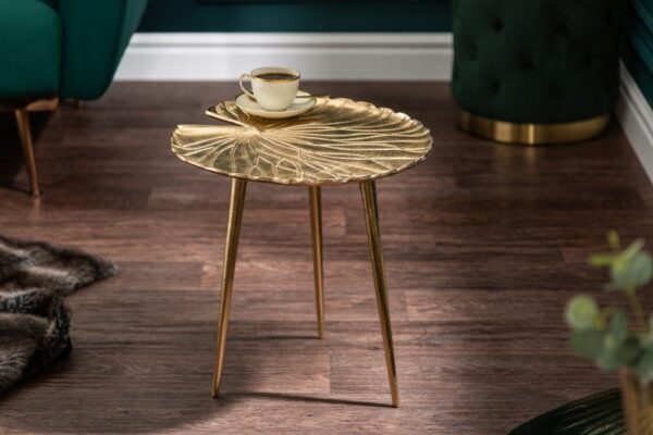 Pomoćni stol od zlatnih listića 40 cm