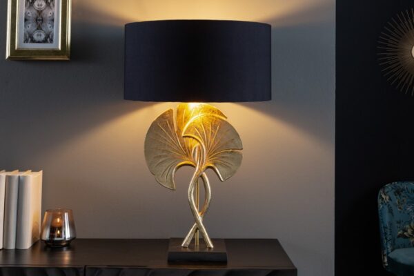 Stolna lampa Ginkgo 62cm zlatno crna