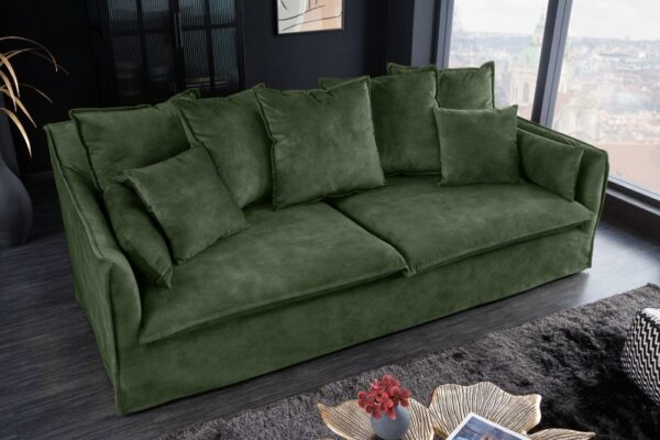 Sofa Heaven trosjed210cm tamno zeleni baršun